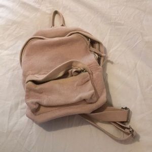 Pink Corduroy Backpack